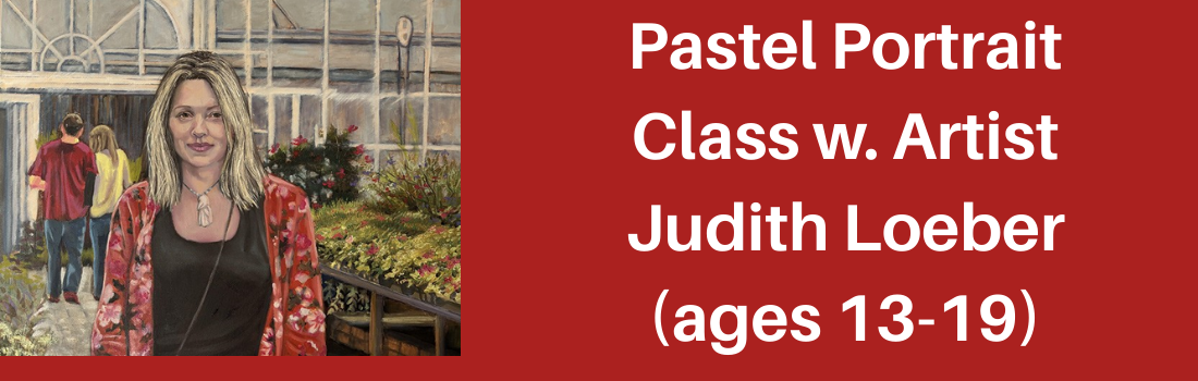 Pastel portrait art class for teens