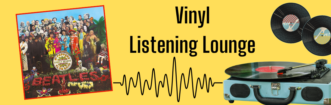 Vinyl listening lounge; Beatles
